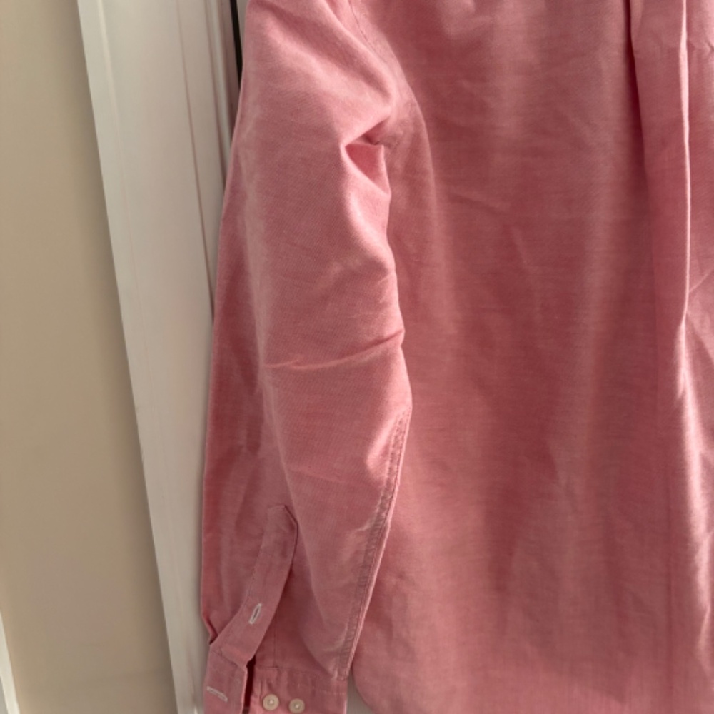 Lands End Pink Collared L/S Shirt Size Petite 6 - Picture 8 of 8